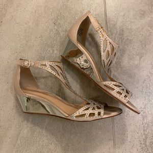 Vince Camuto Imagine Rhinestone Wedge Sandals